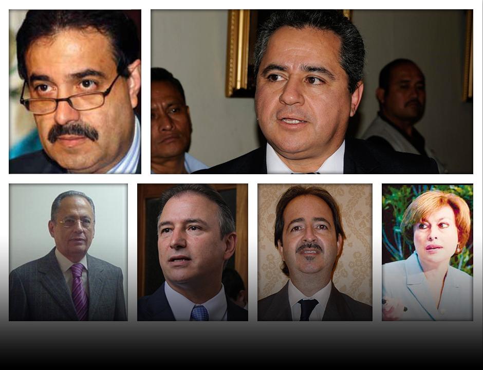 Ex ministros de Finanzas, ex presidentes y ex vice presidentes del Banco de Guatemala; así como funcionarios actuales podrían ser los aspirantes para dirigir al Banco de Guatemala (Fotos: Archivo. Diseño: Javier Marroquín/Soy502)