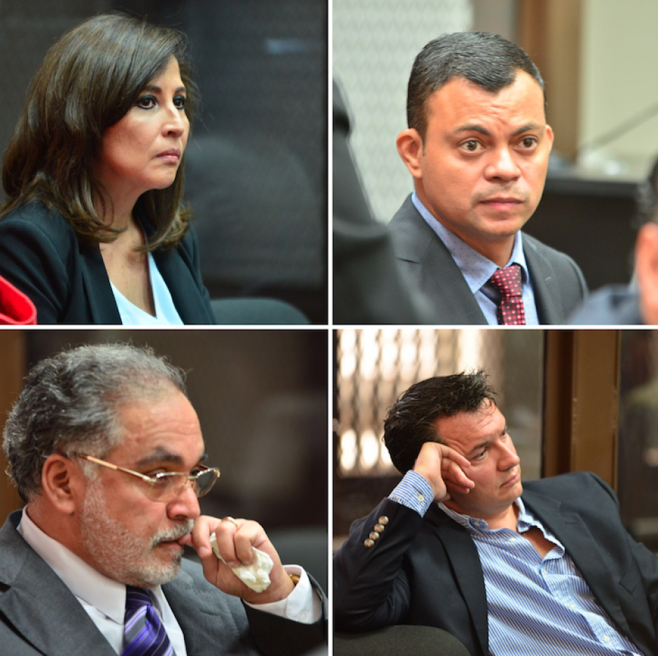 Vivian Ur&iacute;zar, Carlos Guerra, Eduardo Kestler y Diego Castillo se presentaron de manera voluntaria ante el juez, luego de permanecer pr&oacute;fugos m&aacute;s de cien d&iacute;as por el caso Cooptaci&oacute;n del Estado. (Fotos: Jes&uacute;s Alfonso/Soy502) 