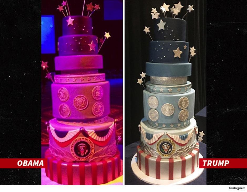 Trump hizo una copia del pastel que Obama degust&oacute; durante su investidura. (Foto: TMZ)