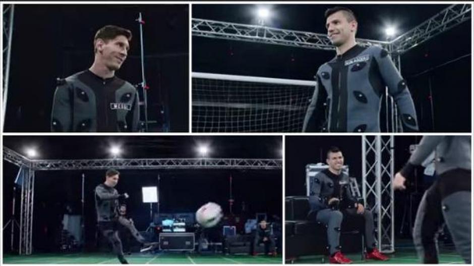 Leonel Messi y Sergio el Kun Ag&uuml;ero entre otras figuras en el video promocional del Fifa 16.