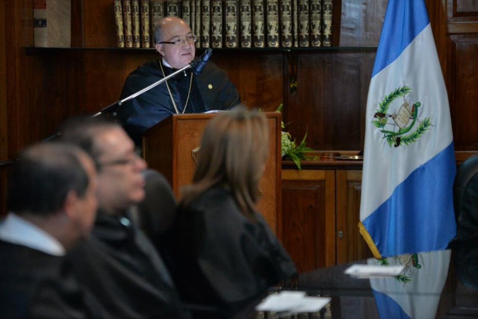 Nery Medina asumi&oacute; como presidente del Organismo Judicial. (Foto: Wilder L&oacute;pez/Soy502)