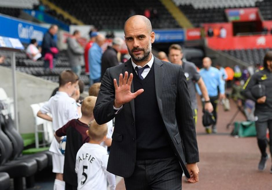 Pep Guardiola tiene hasta ahora n&uacute;meros perfectos con el Manchester City. (Foto: Twitter)
