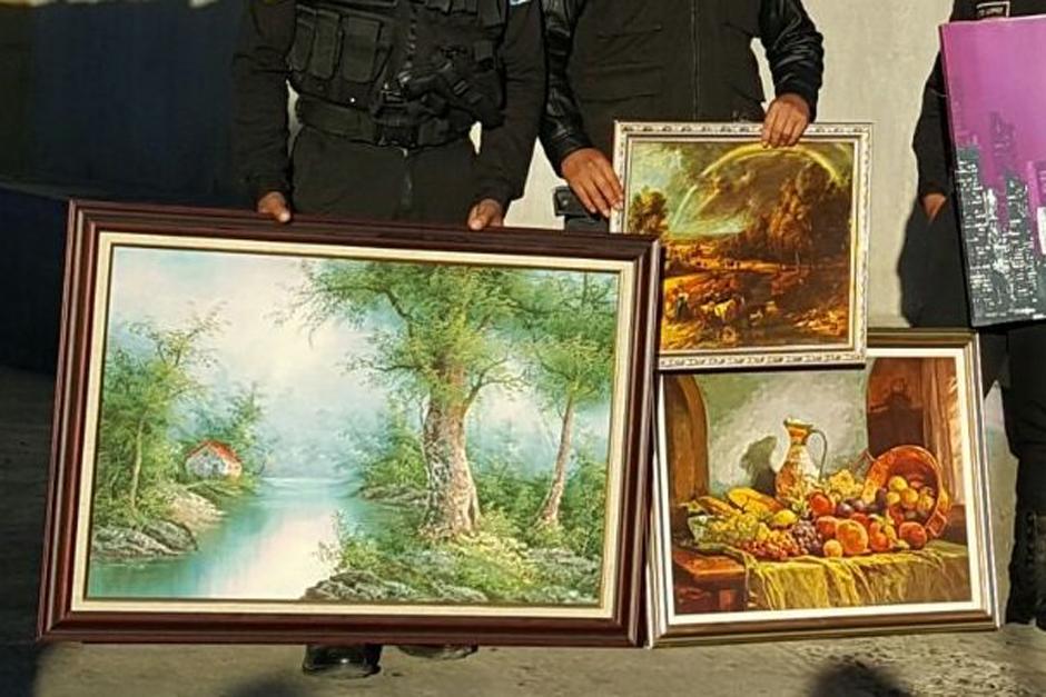 Una banda de saqueadores fue desarticulada y en sus viviendas se encontraron objetos de gran valor. (Foto: PNC)