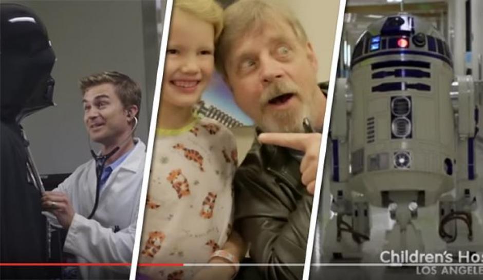 Personajes de Star Wars visitaron el hospital de ni&ntilde;os de Los &Aacute;ngeles. (foto:Hospital Pedi&aacute;trico de Los &Aacute;ngeles)