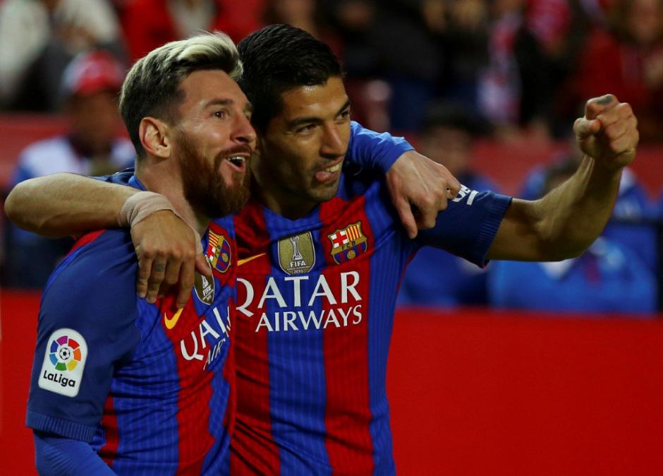 La dupla Messi y Su&aacute;rez le da el triunfo al Barcelona. (Foto: Twitter)