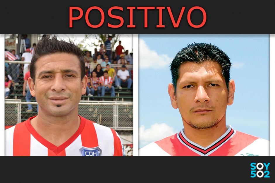 El defensor costarricense Robert &Aacute;rias y el delantero nacional Rodrigo de Le&oacute;n, exjugadores de Heredia, dan positivo en las finales en el torneo Apertura 2013. (Arte: Javier Marroqu&iacute;n/Soy502)
