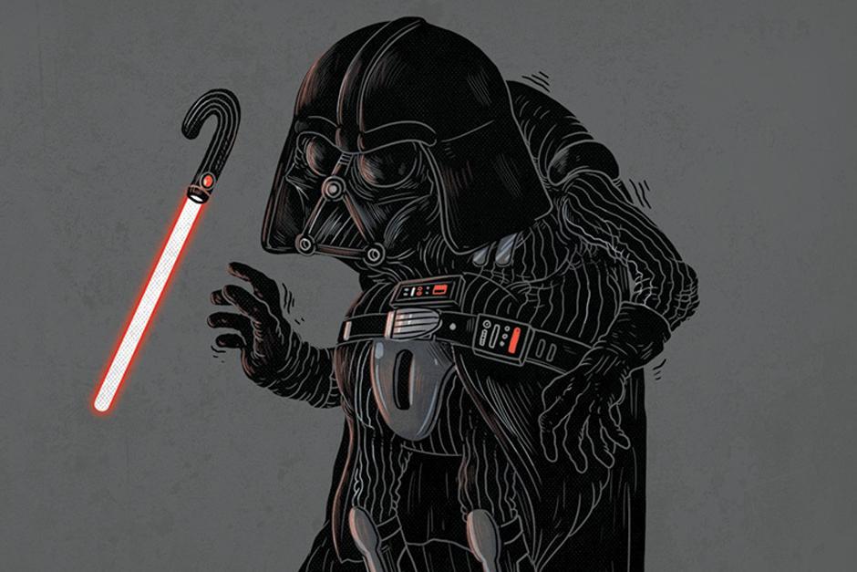 El ilustrador Alex Sol&iacute;s, nos muestra a diferentes villanos y superh&eacute;roes ya golpeados por los a&ntilde;os. (Ilustraci&oacute;n: Alex Sol&iacute;s)