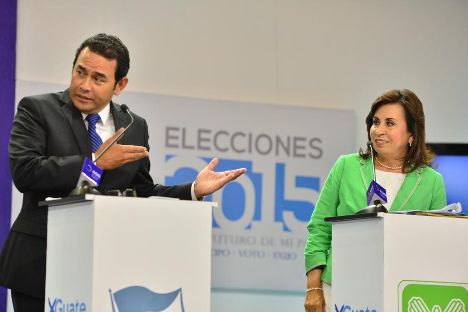 Jimmy Morales y Sandra Torres se tiraron los platos por medio de Twitter. (Foto: Archivo/Soy502)