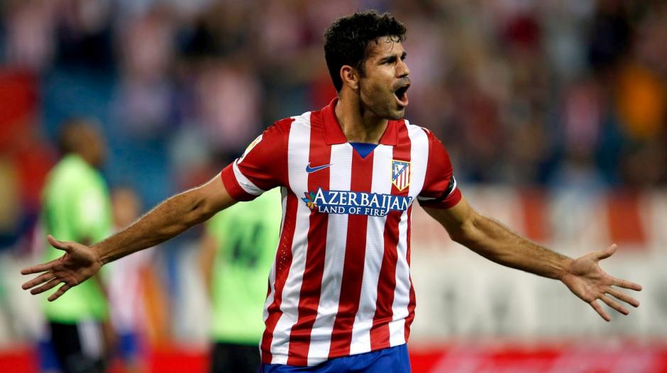 El delantero Diego Costa encarrila el liderato del Atl&eacute;tico de Madrid. (Foto: AFP)