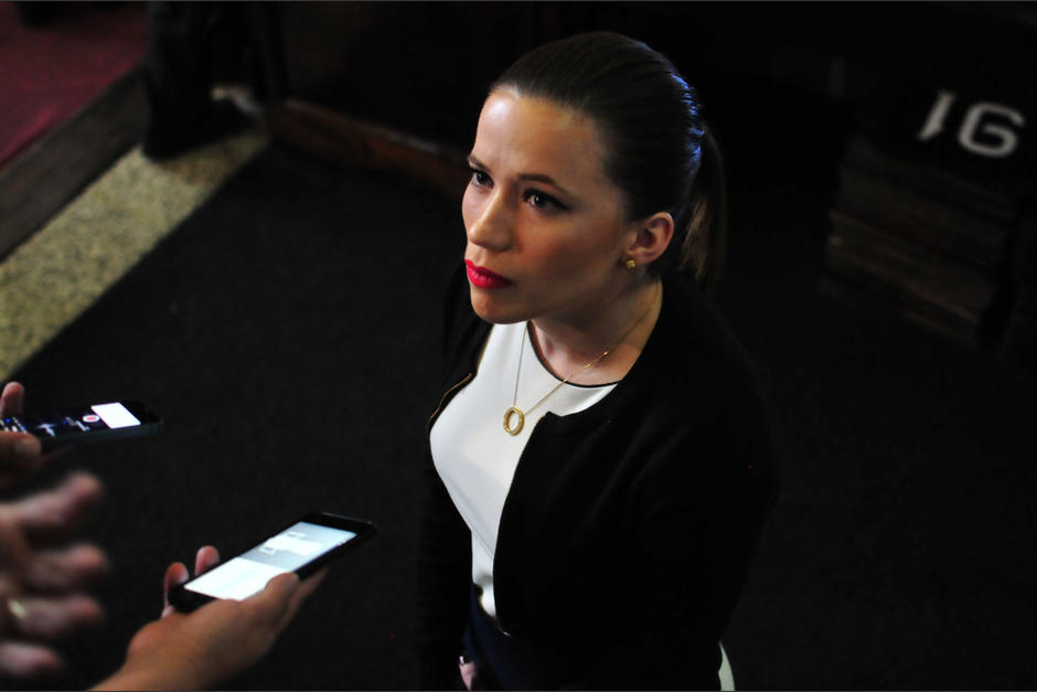 Daniela Beltranena asumió como diputada luego de la renuncia de Pedro Muadi, quien guarda prisión preventiva. (Foto: Wilder López/Soy502) 