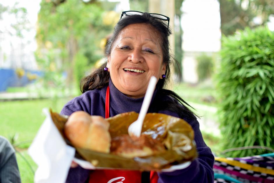Jovita Jim&eacute;nez es una de las tamaleras que particip&oacute; en el festival. (Foto: Esteban Biba/Soy502)&nbsp;
