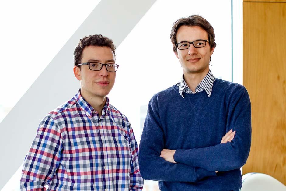 Luis von Ahn y Severin Hacker, fundadores de Duolingo, aplicaci&oacute;n para dispositivos m&oacute;viles para aprender idiomas de manera gratuita. (Foto: Duolingo)