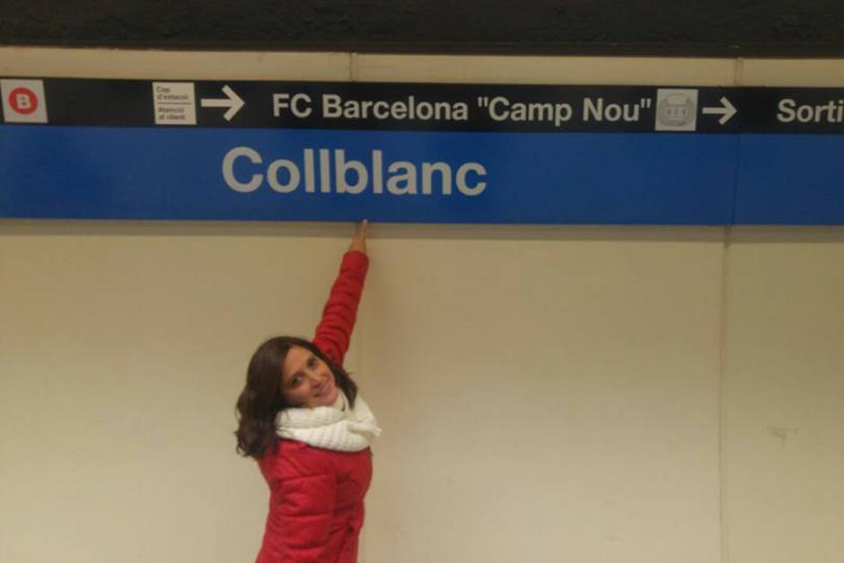 La guatemalteca Enma Reyes vivi&oacute; de cerca el partido del Barcelona contra el PSG y presenci&oacute; una remontada hist&oacute;rica. (Foto: Enma Reyes)