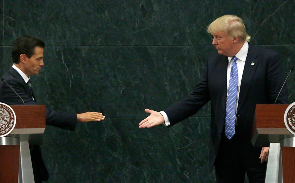El presidente Mexicano Enrique Pe&ntilde;a Nieto, recibi&oacute; la visita de Donald Trump cuando el estadounidense a&uacute;n era candidato. (Foto:&nbsp;echo.net.au)