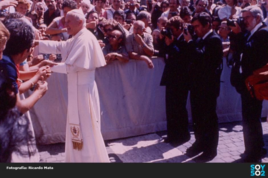 Ricardo Mata document&oacute; las visitas del Papa Juan Pablo II a Guatemala. (Foto: Ricardo Mata)&nbsp;