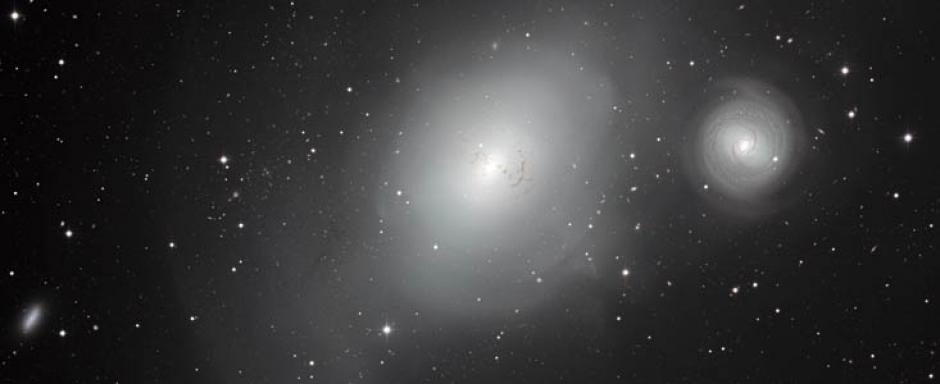ESO inform&oacute; hoy en un comunicado de que su telescopio MPG/ESO de 2,2 metros, situado en La Silla (Chile), ha podido acercarse a la biograf&iacute;a de la galaxia austral Fornax, conocida como NGC 1316. (FOto: ESO)