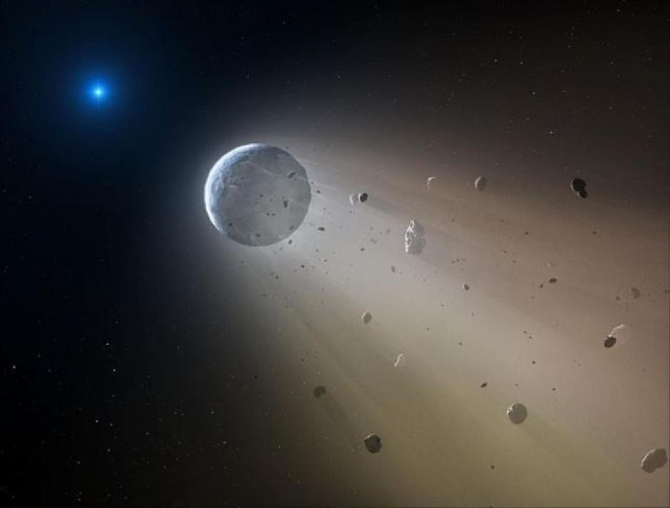 Recientemente astr&oacute;nomos detectaron una estrella muerta desgarrando un peque&ntilde;o cuerpo planetario.&nbsp;(Foto: Centro Harvard-Smithsoniano para la Astrof&iacute;sica)