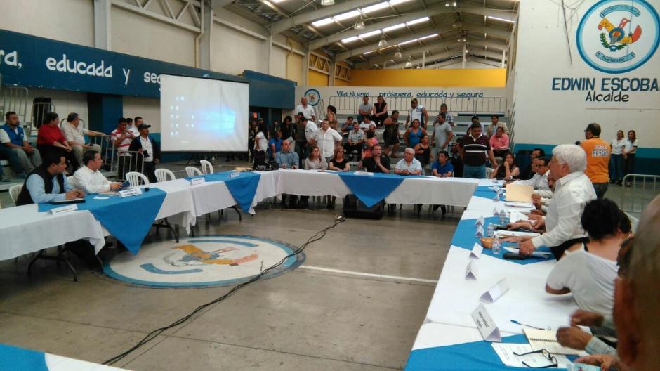 La mesa de di&aacute;logo para tratar el tema de la c&aacute;rcel en Villa Nueva qued&oacute; suspendida. (Foto: Ministerio de Gobernaci&oacute;n) 