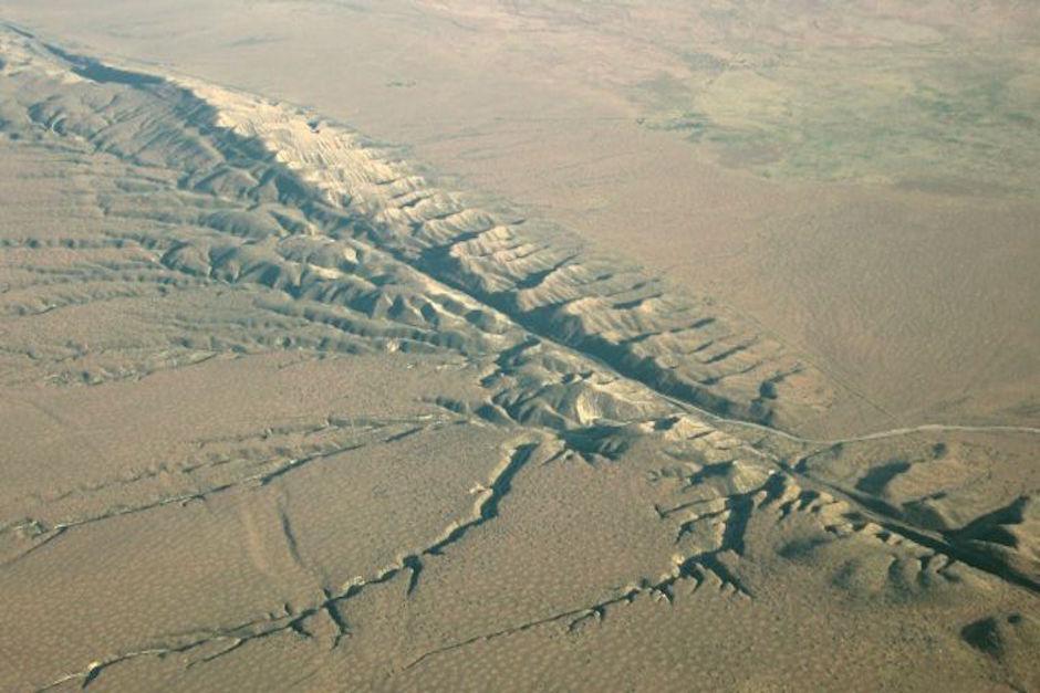 La falla de San Andr&eacute;s vista desde el aire en el Condado de San Luis Obispo, California. (Foto:&nbsp;debate.com.mx)