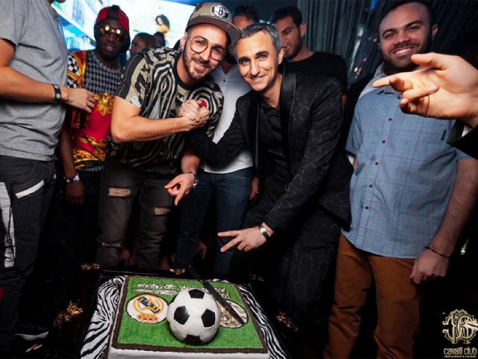 El delantero franc&eacute;s, Karim Benzema, celebr&oacute; su cumplea&ntilde;os en Dubai. (Foto: Cavalli Club)