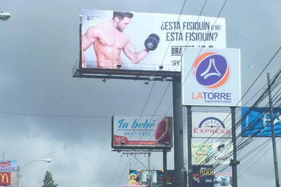 ¿Está fisíquín&nbsp;o No está fisquín? La frase de la vicepresidenta Roxana Baldetti se vuelve ahora la estrategia publicitaria de un gimnasio. (Foto: Ronald Mackay/Facebook)