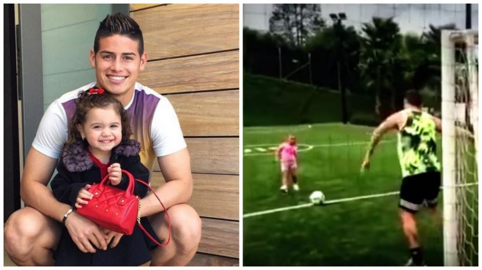 James y la peque&ntilde;a Salom&eacute;. (Foto: Alchetron)