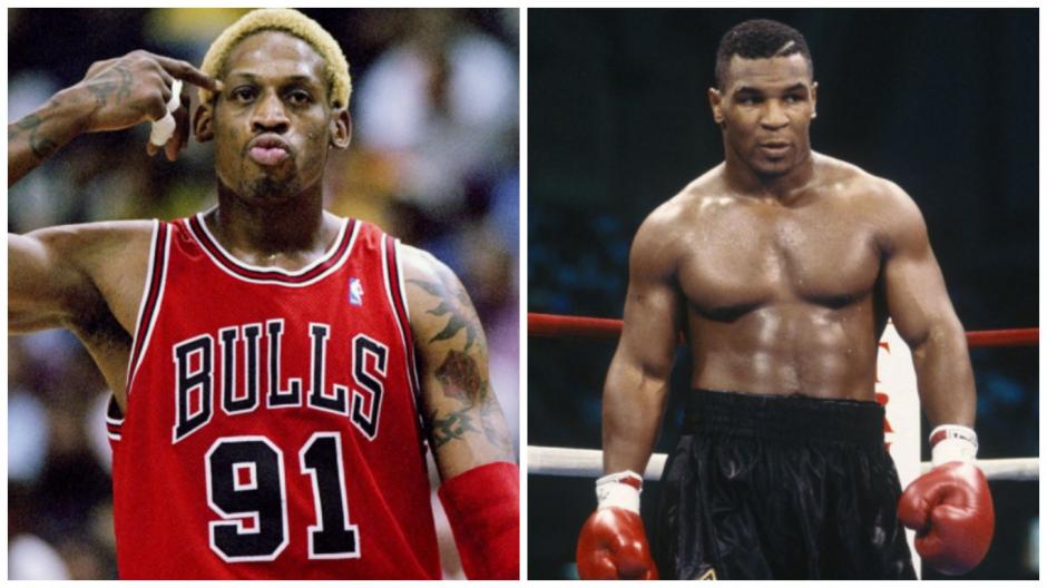 Dennis Rodman y Mike Tyson, dos de los grandes apoyos de Trump. (Fox/AP)
