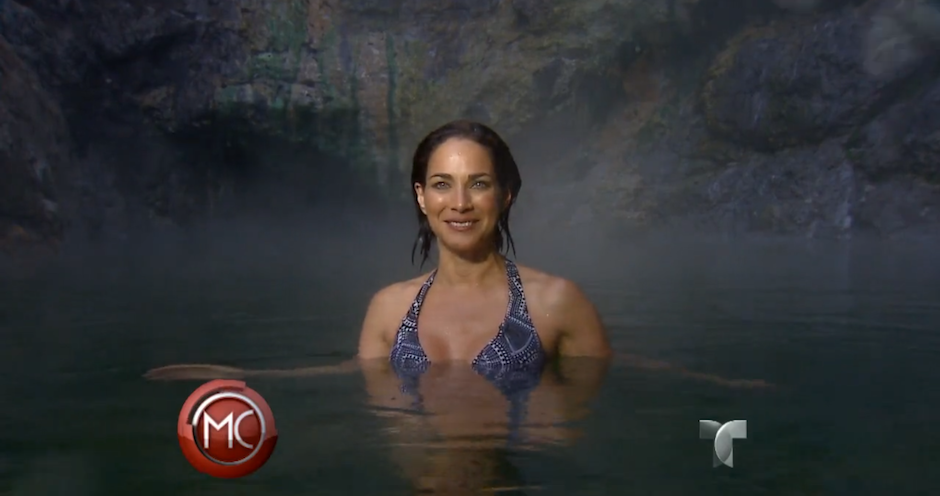 La periodista del programa "Al Rojo Vivo" visit&oacute; las "Fuentes Georginas" en Zunil, Quetzaltenango, para hablar de sus propiedades curativas.&nbsp;