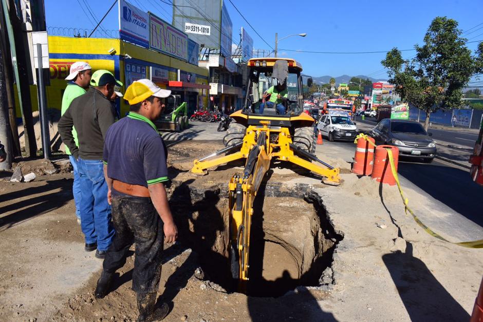 Las reparaciones podr&iacute;an finalizarse este martes en horas de la noche. (Foto: Jes&uacute;s Alfonso/Soy502)