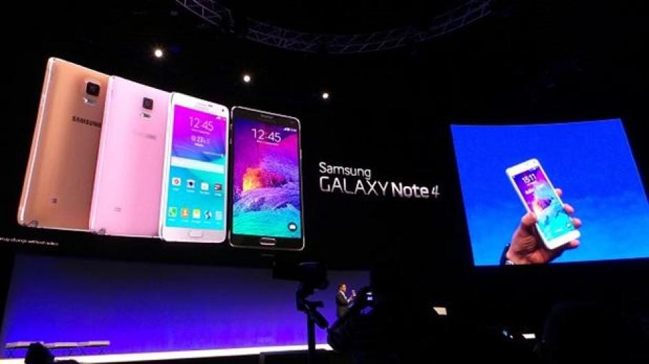 Presentan el Galaxy Note 4 en Berlín.&nbsp;