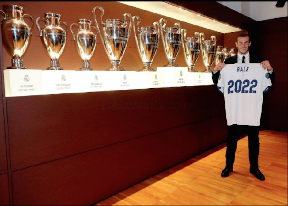 Bale estar&aacute; ligado al Real Madrid hasta 2022. (Foto: Twitter/@RealMadrid)