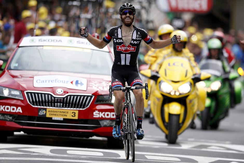 Simon Geschke gan&oacute; la etapa 17 de la edici&oacute;n actual del Tour de France. (Foto: EFE)