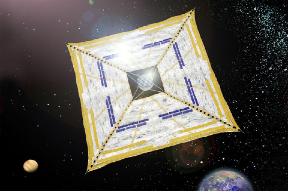 JAXA ya ha probado con éxito un vehículo impulsado por la radiación solar llamado IKAROS. &nbsp;(Foto: JAXA)