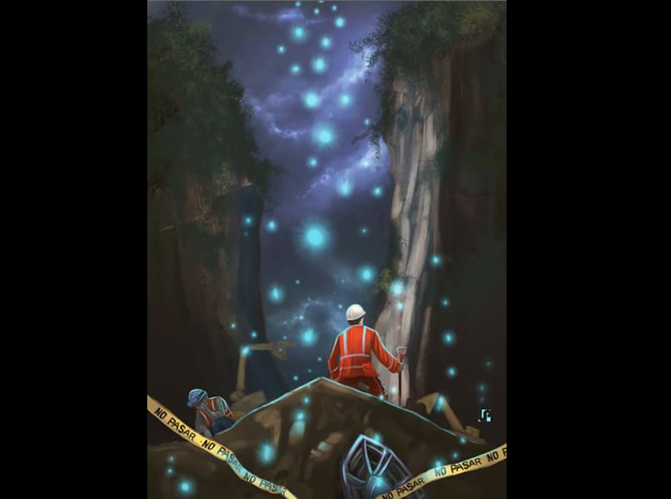 Ilustrador guatemalteco Javi Laparra rinde homenaje a rescatistas que trabajan en El Cambray II. (Dise&ntilde;o: Javi Laparra)&nbsp;