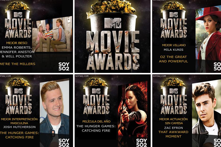 Los ganadores de los premios MTV Movie Awards 2014.&nbsp;(Imagen: Javier Marroqu&iacute;n/Soy502)