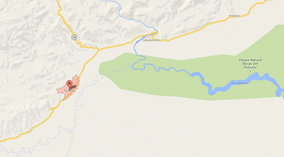 El accidente fue en Panz&oacute;s, Alta Verapaz