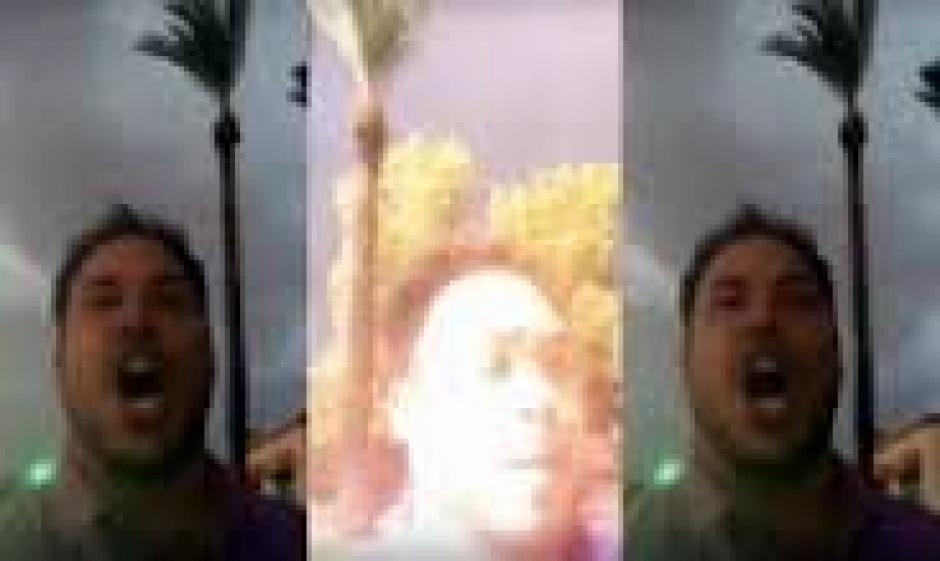 El bloguero Nick Griemsmann transmit&iacute;a por Periscope. (Captura de pantalla: Storyful /YouTube)