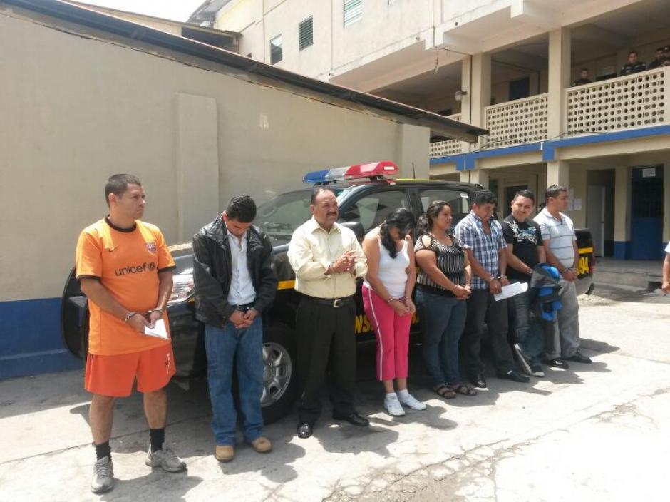 La PNC desarticuló a la banda llamada "La Patrona", entre los detenidos se encuentran seis policías. (Foto:Lester López)&nbsp;