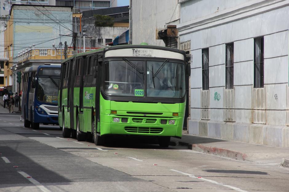 El eje norte del Transmetro, cuyo recorrido inicia desde La Plaza Barrios hasta la zona 6, estaría iniciando a operar al finalizar el primer semestre de este año. (Foto: Fredy Hernández/Soy502)&nbsp;