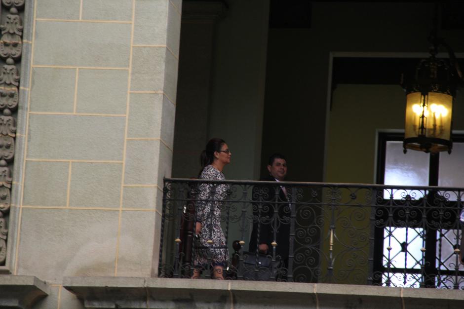 La Vicepresidenta Roxana Baldetti, quien se encuentra como Presidenta en funciones tras el viaje de Otto Pérez Molina a la Cumbre del CELAC, ha reaparecido en una actividad pública en el Palacio Nacional de la Cultura. (Foto: Luis Barrios/Soy502)