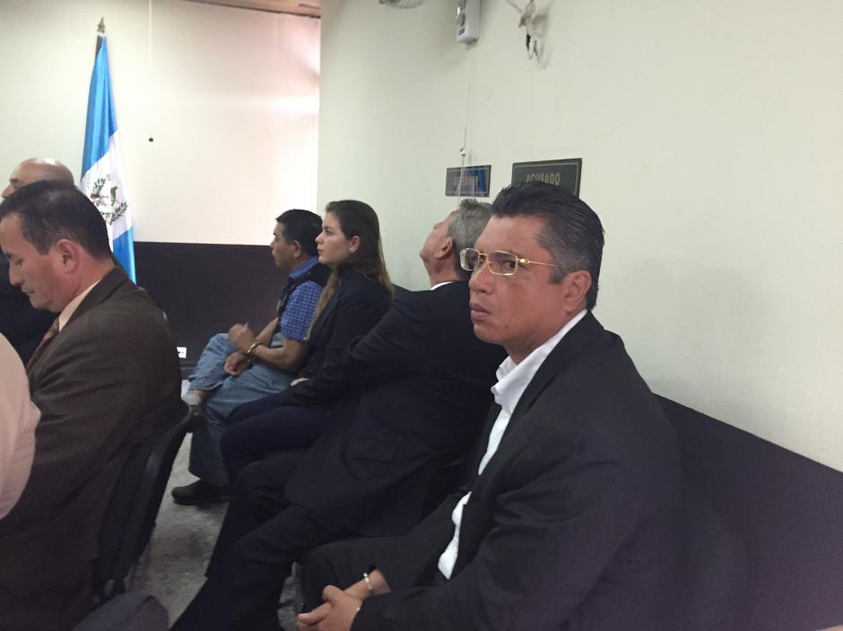El ex secretario privado y yerno del ex presidente Otto Pérez Molina, se mantuvo serio durante la audiencia donde solicitó ser beneficiado con una medida sustitutiva, petición que fue rechazada. (Foto: Evelyn de León/Soy502)&nbsp;
