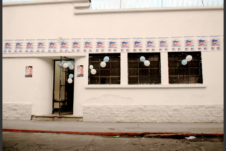 La nueva sede del FCN fue hasta ayer, sede del partido Lider. (Foto: Alejandro Bal&aacute;n/Soy502)
