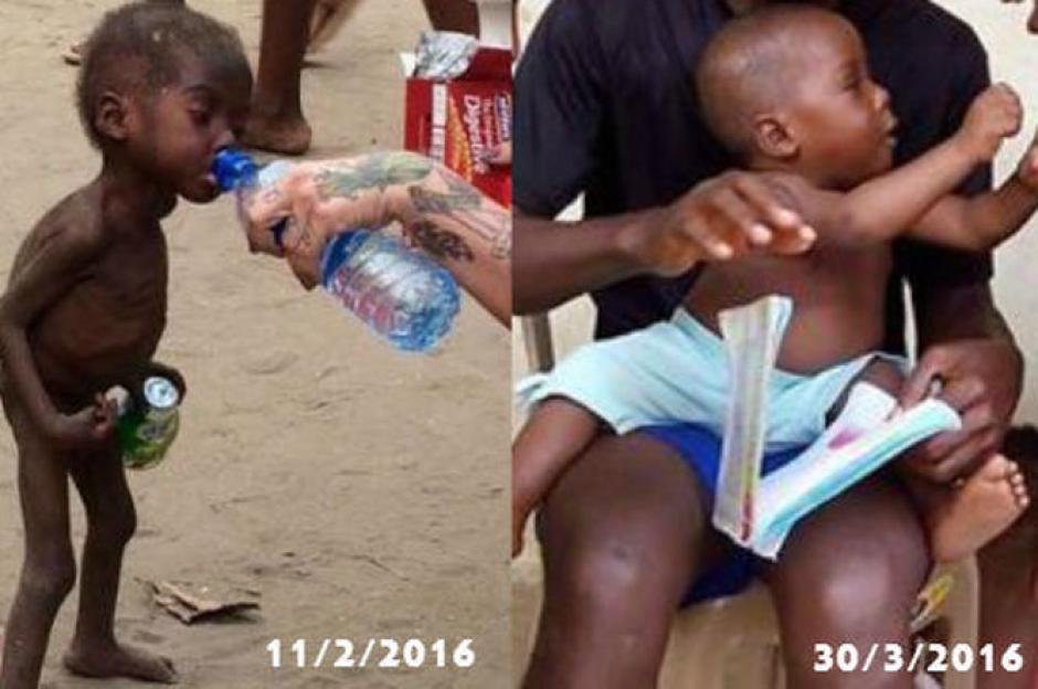 El peque&ntilde;o de dos a&ntilde;os fue rescatado de una muerte segura en las calles de Nigeria. Ahora su vida ha cambiado para bien. (Foto: Anja Riggren)
