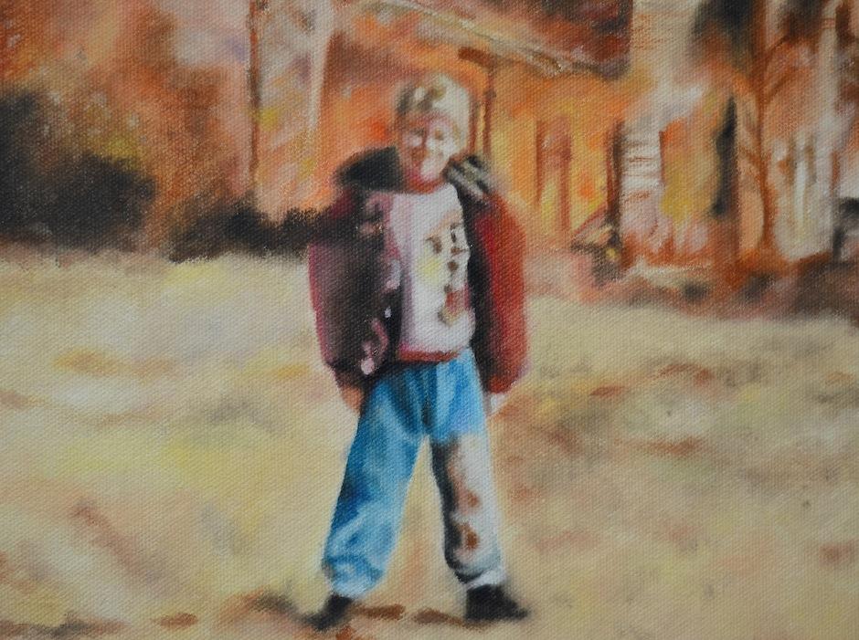 Im&aacute;genes ir&oacute;nicas, de personajes que posan en escenarios ir&oacute;nicos, que reflejan la sociedad actual. (Foto: Selene Mej&iacute;a/Soy502)&nbsp;