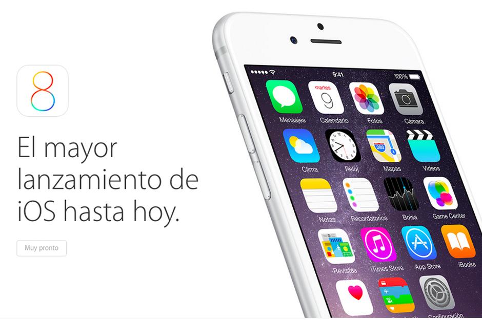 Apple lanza hoy el nuevo sistema operativo iOS 8.