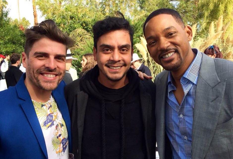 Jayro Bustamante junto al director Flavio Florencio y el actor de "Soy Leyenda" Will Smith. (Foto: Hebe Tabachnik)&nbsp;