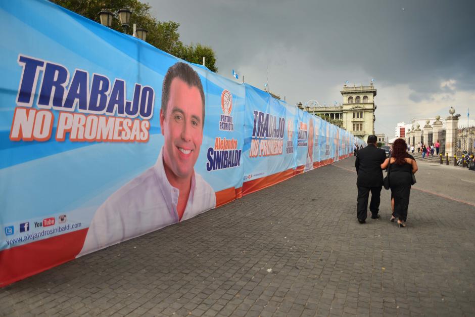 Sin tapujos, el PP ya empez&oacute; con la promoci&oacute;n de su precandidato presidencial. &nbsp;(Foto: Jes&uacute;s Alfonso/Soy502)