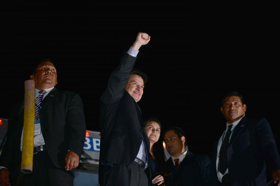 Alfonso Portillo retornó al país y desde su primera conferencia de prensa mostró que vuelve a la política penitente, pero con renovado ánimo. (Foto: Soy502/Jesús Alfonso)