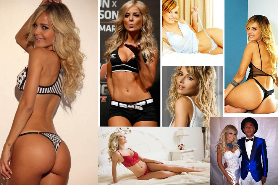 La modelo brasile&ntilde;a, Jhenny Andrade, estuvo muy juntita a Neymar en el festejo de a&ntilde;o nuevo y algunos aseguran que ser&iacute;an pareja.