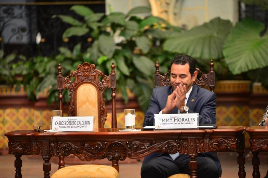 El presidente Jimmy Morales emiti&oacute; otra pol&eacute;mica declaraci&oacute;n. (Foto: Jes&uacute;s Alfonso/Soy502)